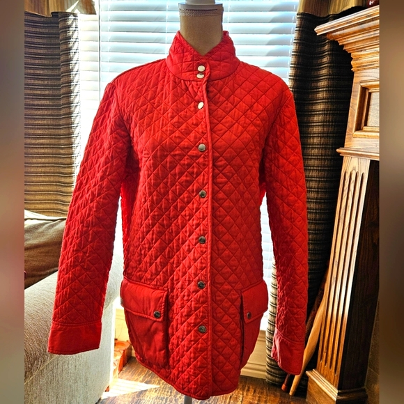 Jones New York Quilted Orange Jacket XL - Picture 1 of 5